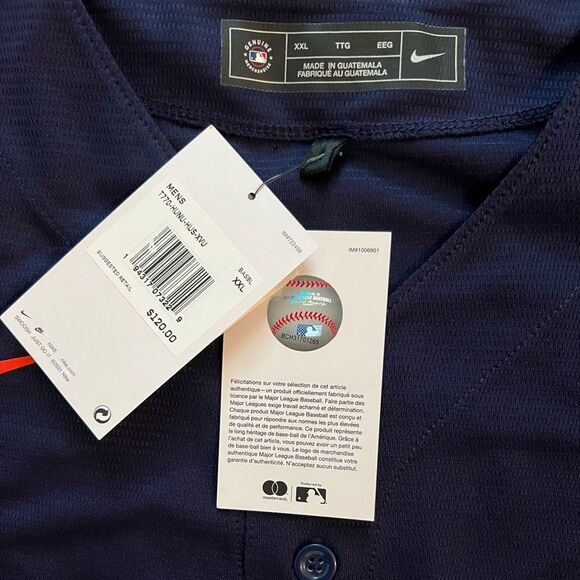 Nike Authentic Houston Astros Navy Alternate Jersey - Picture 5 of 8